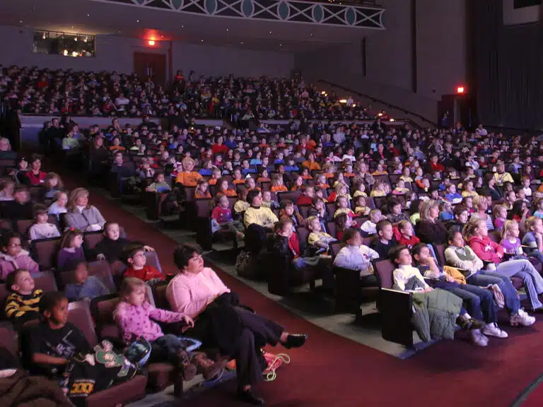 Students fill Cannon Hall for a School Matinee at RiverPark Center
